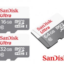 کارت حافظه microSDHC سن دیسک مدل Ultra کلاس ۱۰ استاندارد UHS-I U1 سرعت ۱۰۰MBps ظرفیت 16 گیگابایت