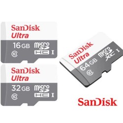کارت حافظه microSDHC سن دیسک مدل Ultra کلاس ۱۰ استاندارد UHS-I U1 سرعت ۱۰۰MBps ظرفیت 64 گیگابایت