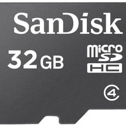 کارت حافظه  microSDHC CARD سن دیسک کلاس 4 ظرفیت 32 گیگابایت