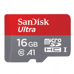 کارت حافظه microSDHC سن دیسک مدل Ultra کلاس 10 استاندارد UHS-I U1 سرعت 80MBps  ظرفیت 16 گیگابایت