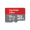 کارت حافظه microSDHC سن دیسک مدل Ultra کلاس 10 استاندارد UHS-I U1 سرعت 80MBps  ظرفیت 16 گیگابایت