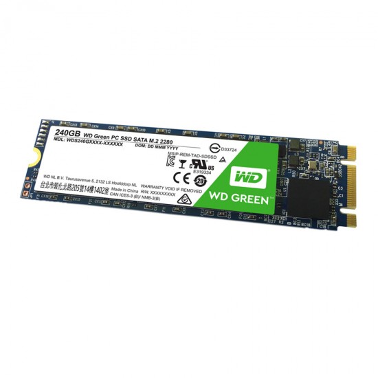 هارد SSD اینترنال وسترن دیجیتال مدل Green M.2 2280 SATA III SSD Drive ظرفیت 240 گیگابایت